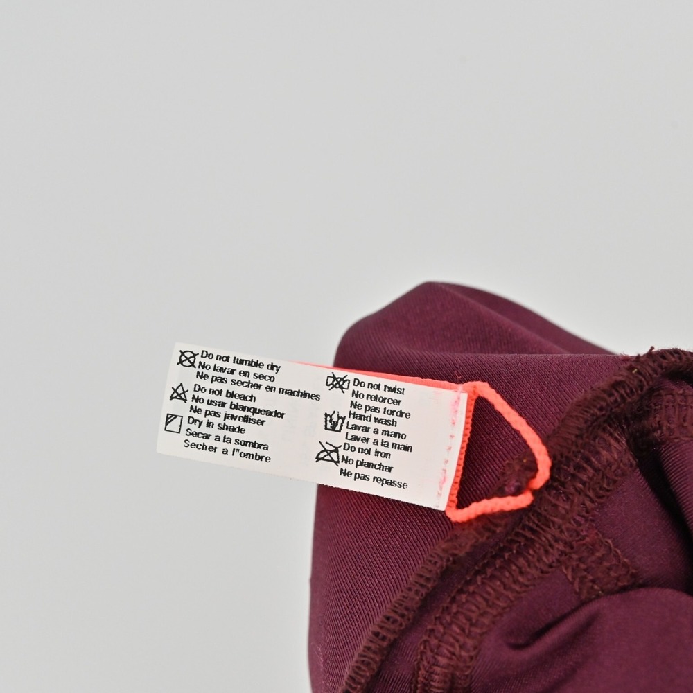 Maaji Vienna Balcony Dazeful Leggings Womens Size M Burgundy Activewear Yoga Gym - Picture 7 of 12